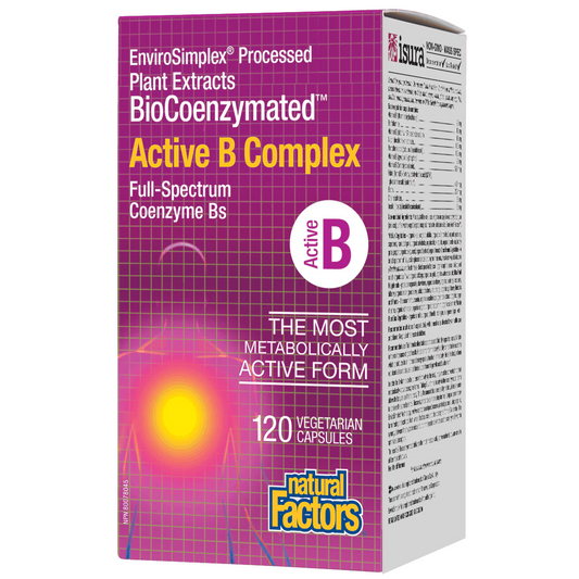 Natural Factors BioCoenzymated Active B Complex 120 vegetarian capsules