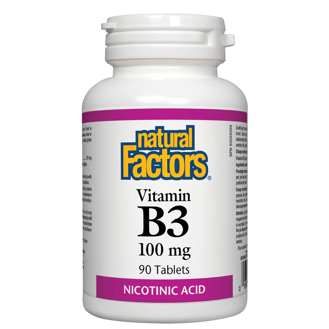 Natural Factors Vitamin B3 100 mg 90 tablets
