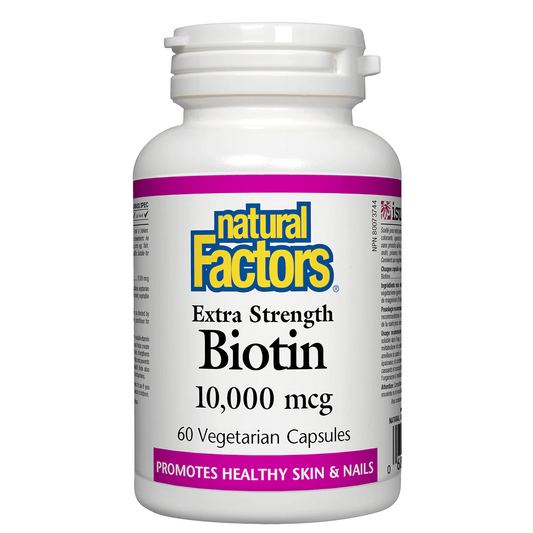 Natural Factors Extra Strength Biotin 10,000 mcg 60 veg cap