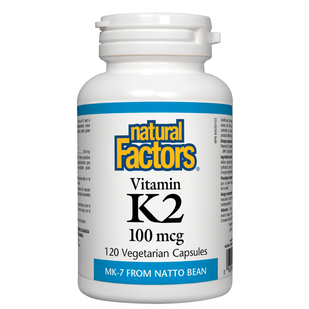 Natural Factors Vitamin K2 100 mcg sold by natvd.com Natural Vitamin Direct Inc Shop Canadian