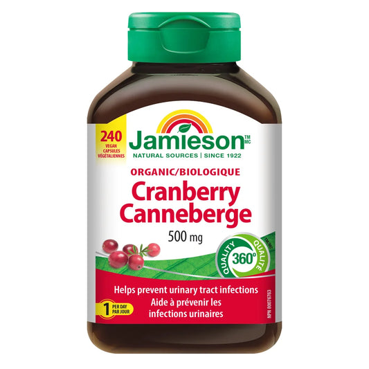 Jamieson Cranberry 500 mg 240 Vcapsules