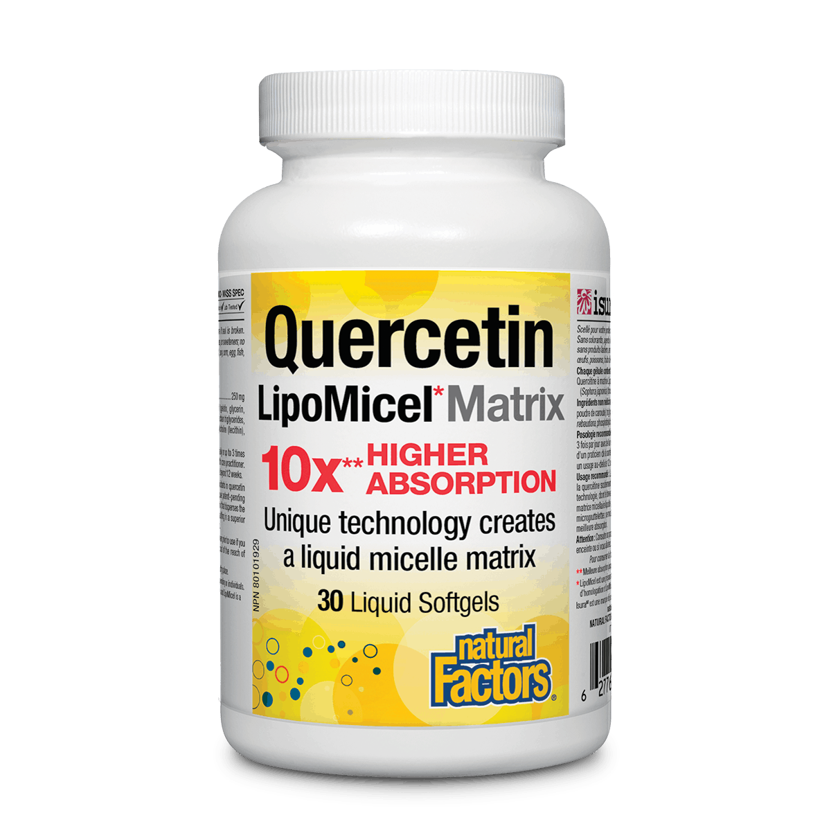 Natural Factors Quercetin LipoMicel Matrix 30 softgels