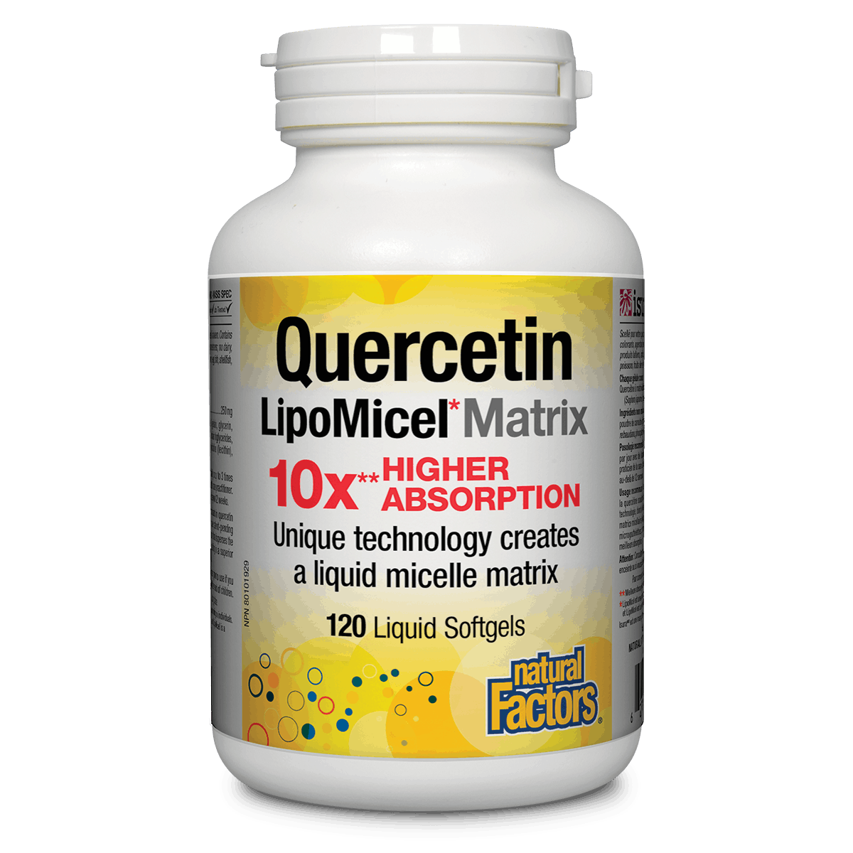 Natural Factors Quercetin LipoMicel Matrix 120 softgels