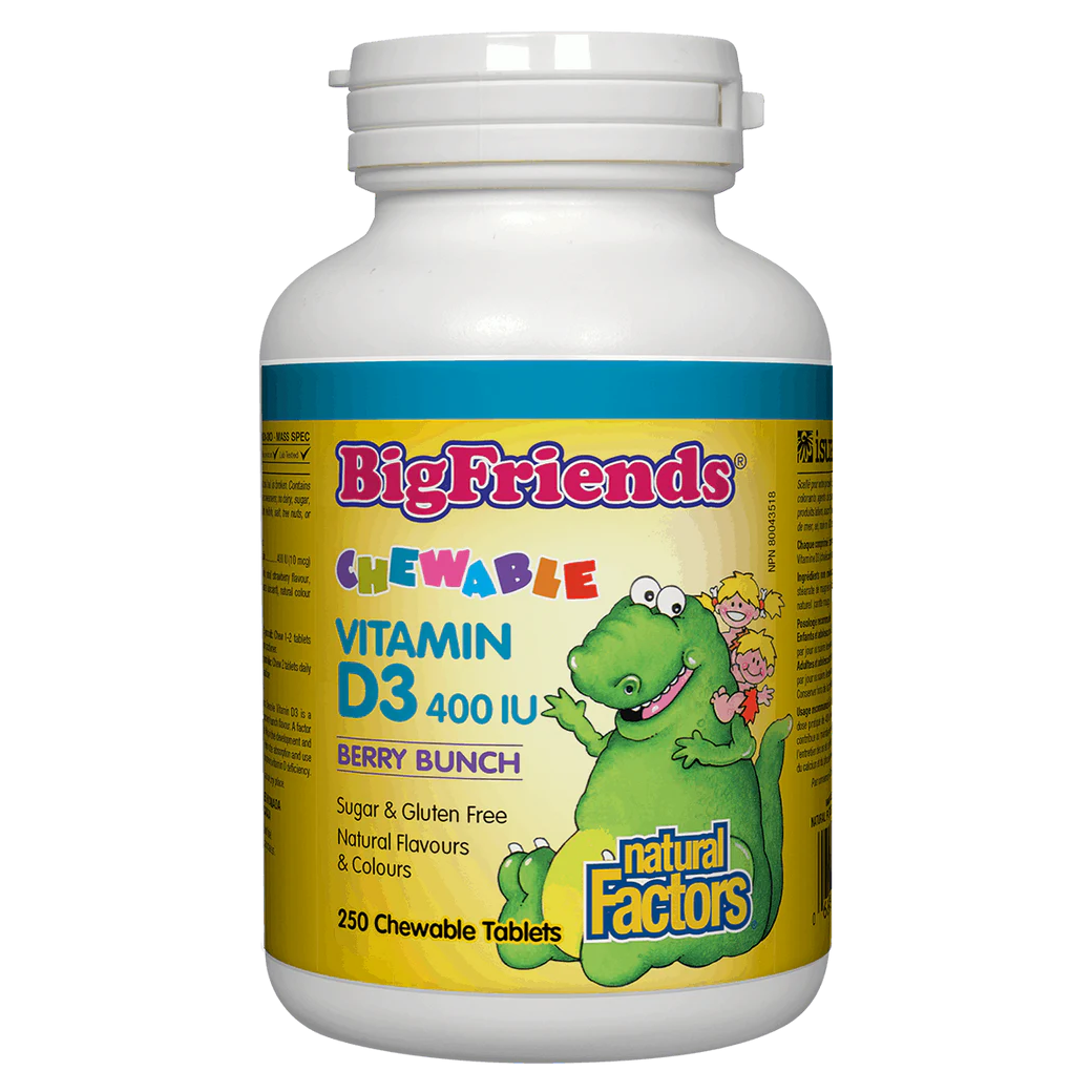Big Friends Chewable Vitamin D3 Natural Vitamin Direct Factors natvd.com