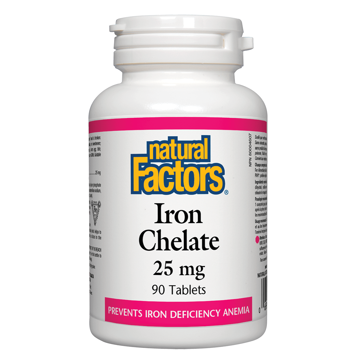 Natural Factors Iron Chelate 25 mg natvd.com