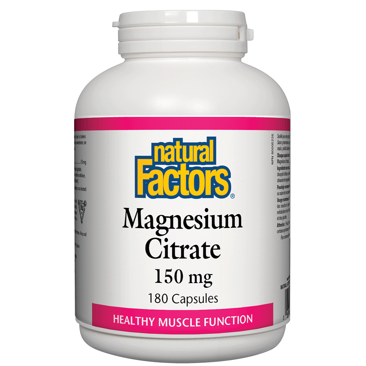 Natural Factors Magnesium Citrate 150 mg 180 capsules