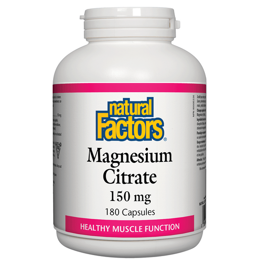 Natural Factors Magnesium Citrate 150 mg 180 capsules