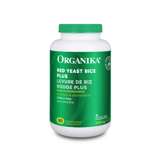 Organika紅酵母米萃取， 降膽固醇 保護心髒，180粒素食膠囊