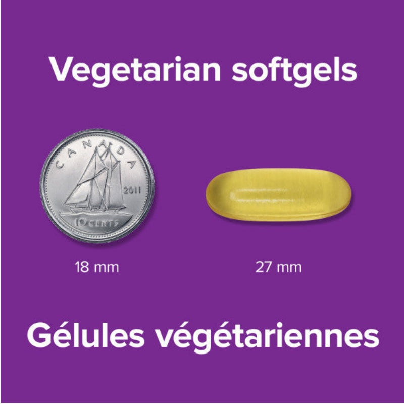 Webber Naturals 700毫克海藻Omega-3植物性，60粒素食软胶囊