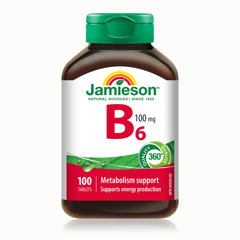 Jamieson維生素B6 ,100毫克，100粒