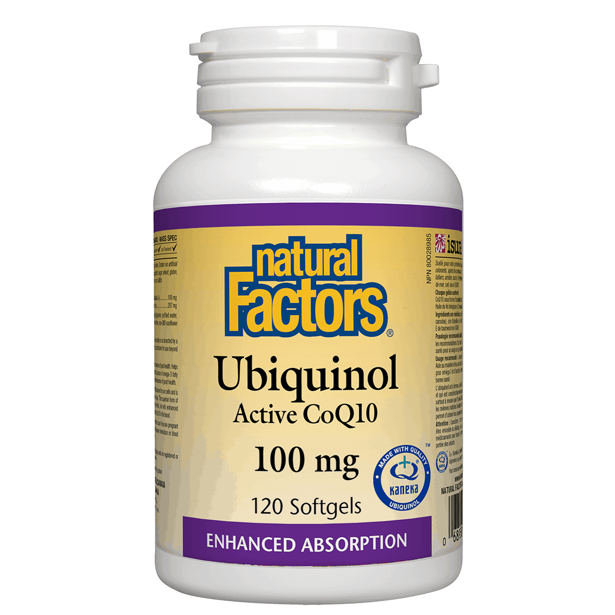 Natural Factors Ubiquinol 100 mg 120 softgels