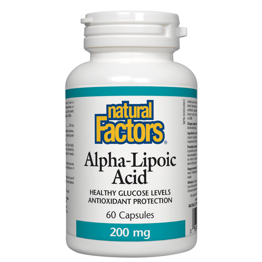 Natural Factors Alpha Lipoic Acid 200 mg, 60 caps