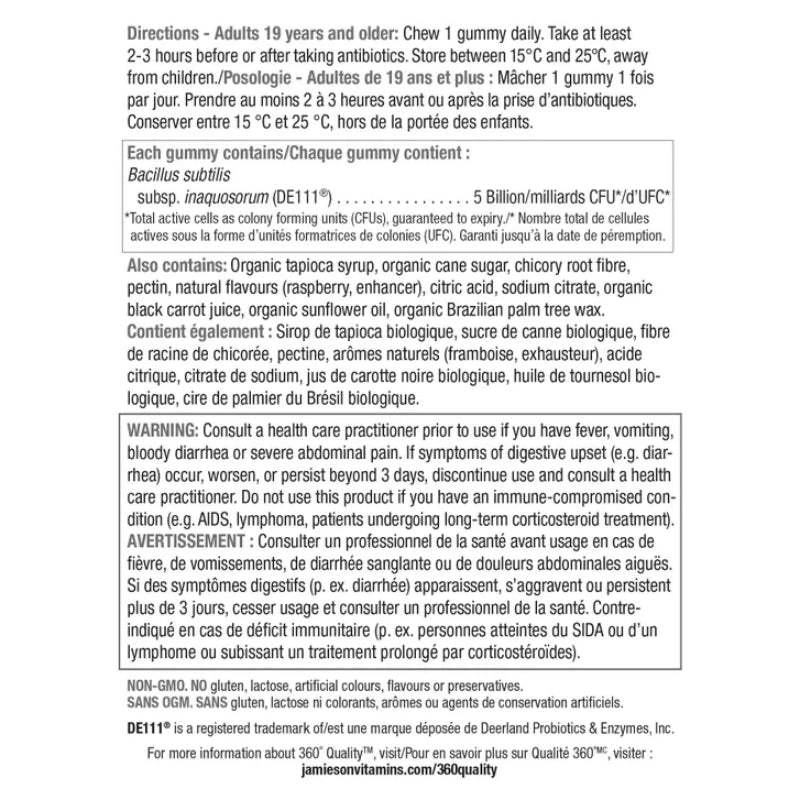 Jamieson Probiotic 5 Billion, 95 Gummies
