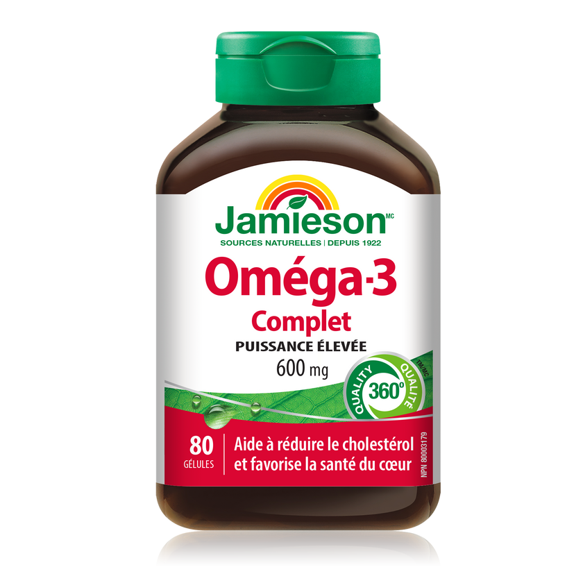 Jamieson 健美生 強效Omega-3 鱼油 600毫克，80粒软胶囊