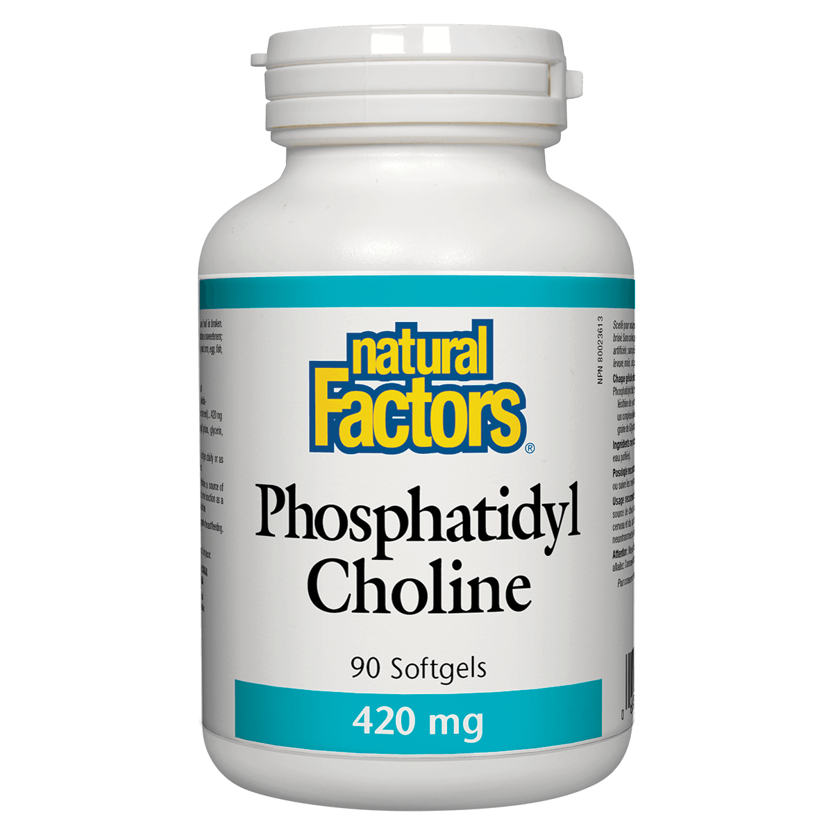 Natural Factors Phosphatidylcholine (PC) 420 mg, 90 softgels