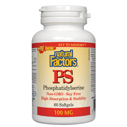Natural Factors Phosphatidylserine PS , 100mg, 60 softgels