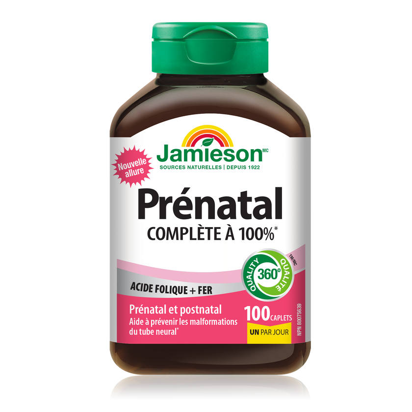 Jamieson Prenatal 100% Complete Multivitamin, 100 caplets