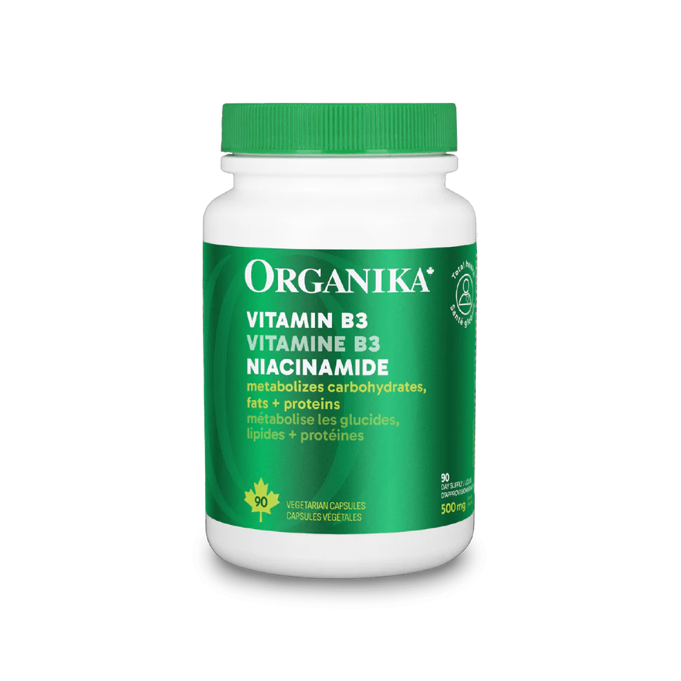 【clearance】Organika Vitamin B3 Niacinamide, 90 Vcap EXP MAY 2029