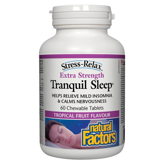 Natural Factors 超級安神助眠，60咀嚼片