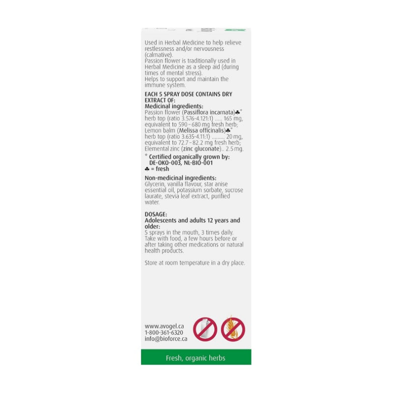 A.Vogel Relax Oral Spray - Fast Acting Stress Relief 20mL