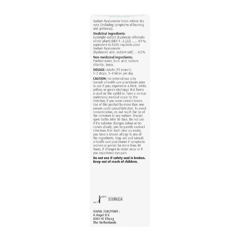 A.Vogel 護眼露加強版 - 快速舒緩乾燥、刺激、疲勞的眼睛 持久緩解 10毫升 