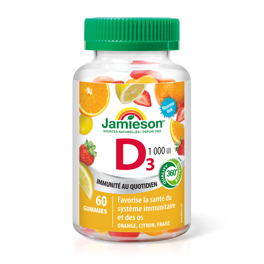 Jamieson 维生素D3 60粒天然软糖