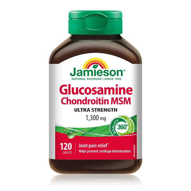 Jamieson Glucosamine Chondroitin MSM Canadian label