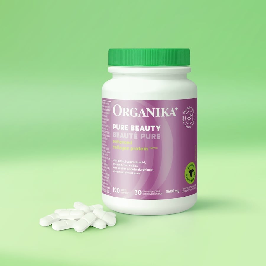 [優惠組合] 6瓶x Organika Pure Beauty 強效美容膠原蛋白 2600mg，120 粒裝