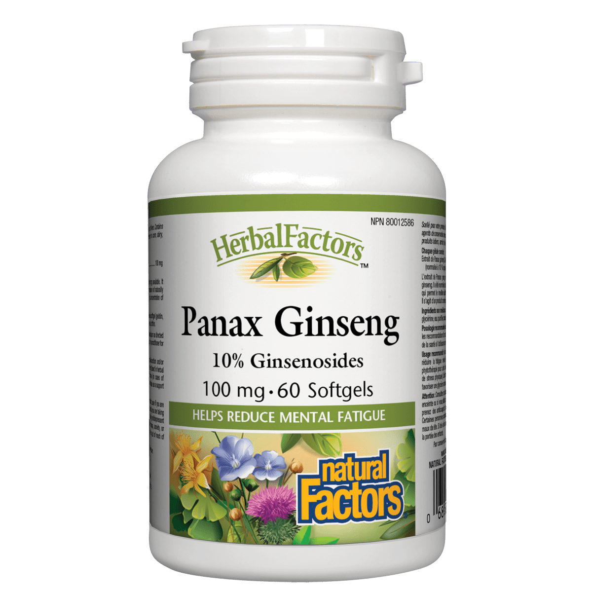 Natural Factors Herbal Panax Ginseng Natvd.com