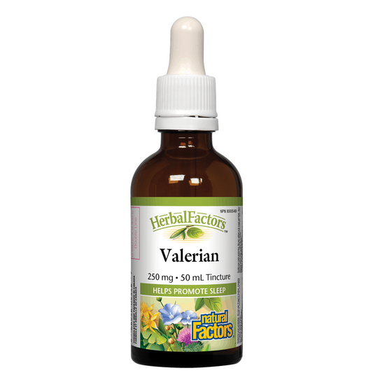 Natural Factors Valerian, 250mg, 50ml Tincture