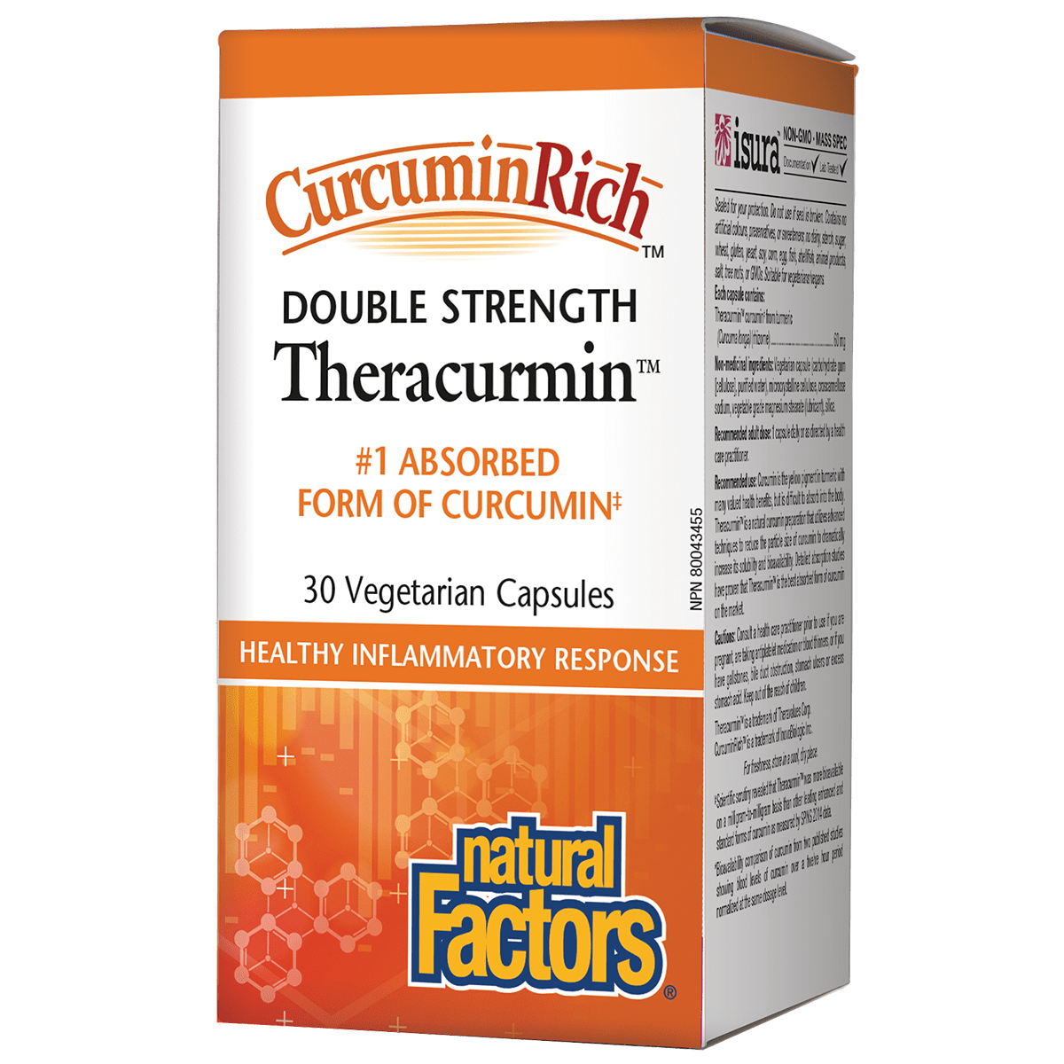 Natural Factors Theracurmin natvd.com 30 vegetarian capsules Natural Vitamin Direct Inc