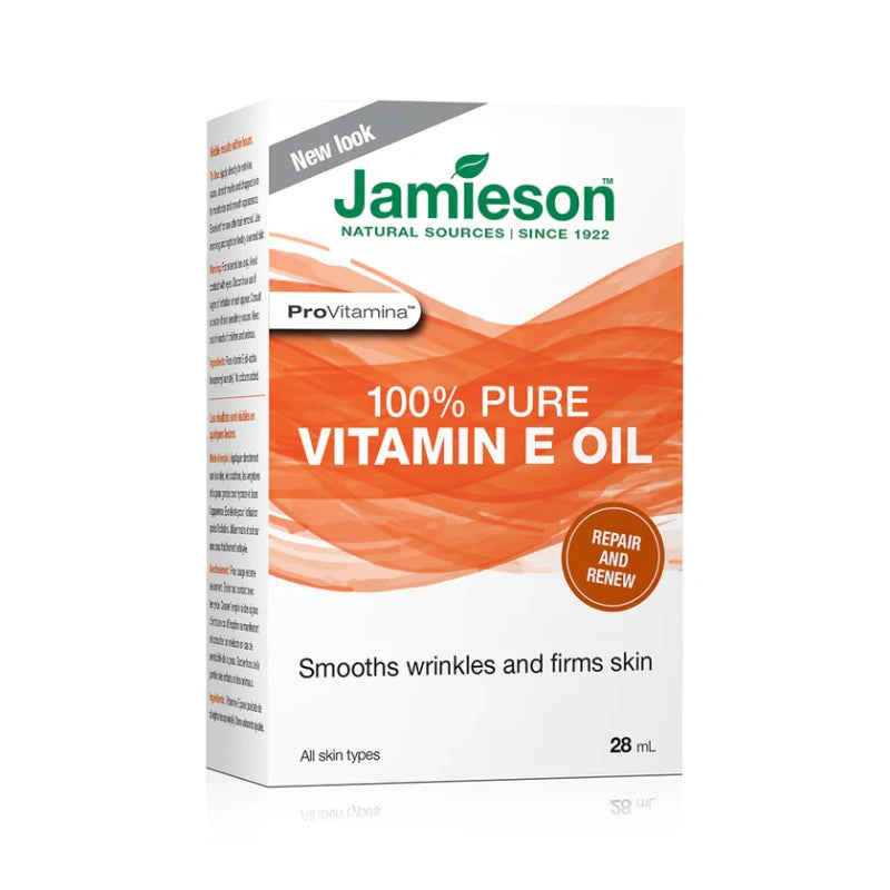 Jamieson 珍貴維他命E 100%純維他命E油，28毫升 緊緻肌膚