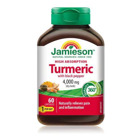 Jamieson Turmeric with Black Pepper, 60 Capsules