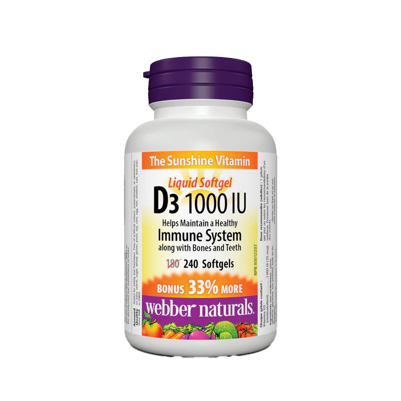 webber naturals vitamin d3 1000iu immune system bonus natvd natural vitamin direct 