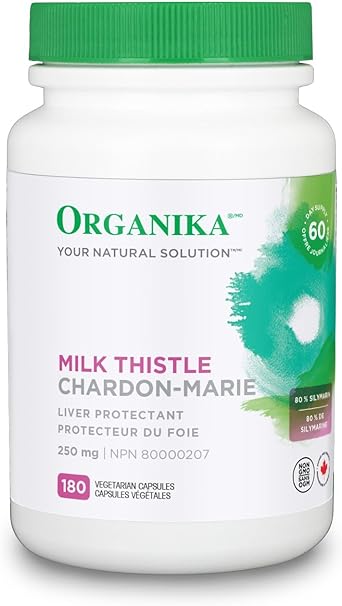 Organika Milk Thistle 250mg, 180 caps