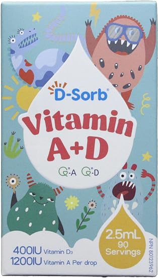 D-Sorb Vitamin A+D, 2.5 ml, 90 Servings
