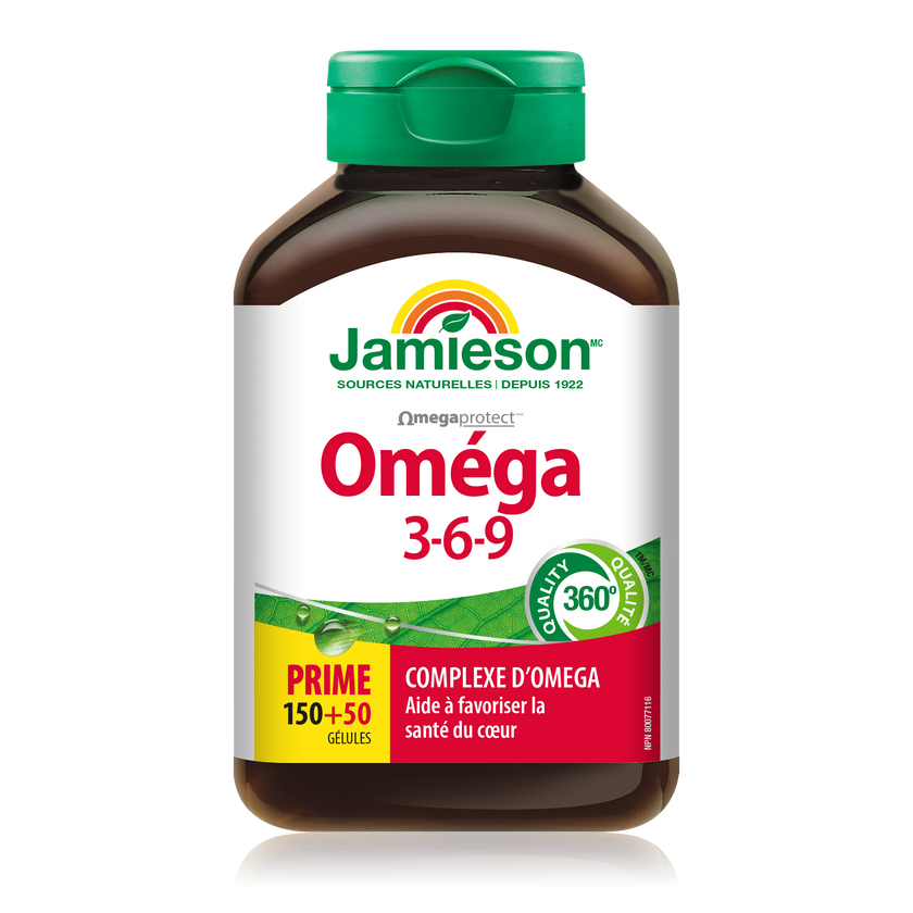 【優惠組合】2瓶 x Jamieson 健美生 Omega 3-6-9 魚油，150+50粒