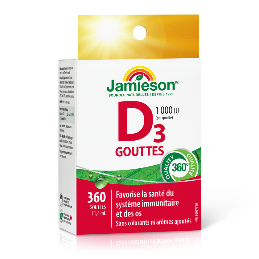 Jamieson Vitamin D3 Drops 11.4 ml