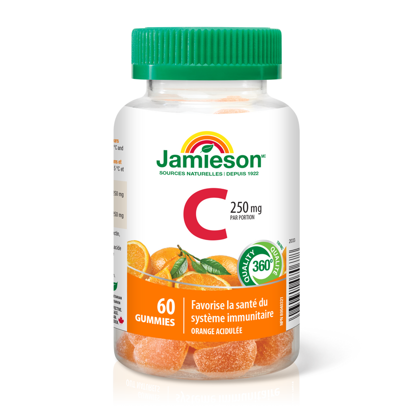 Jamieson维生素C软糖，浓郁橙味，60粒