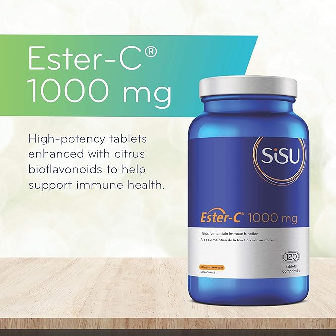 SISU Ester-C® 1000 毫克，120 膜衣錠 增強免疫力、緩解過敏癥狀
