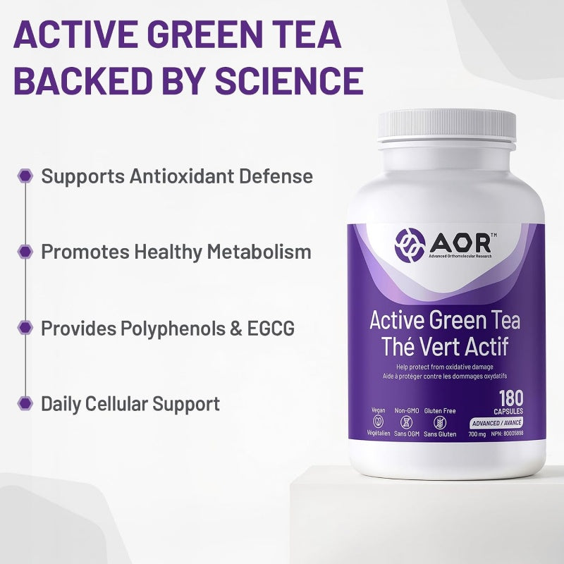 AOR Active Green Tea 700mg 180 Capsules