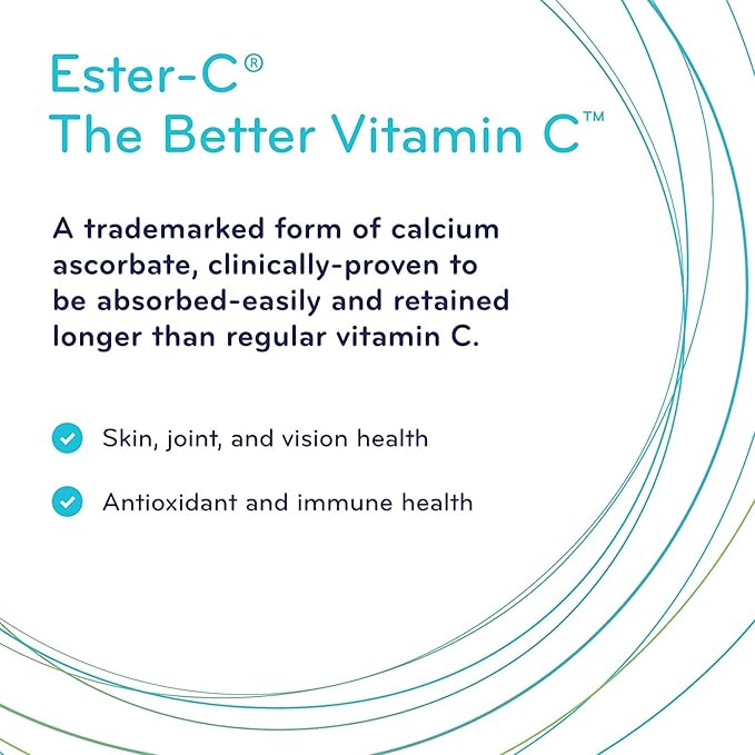 SISU Ester-C® 1000 毫克，120 膜衣錠 增強免疫力、緩解過敏癥狀