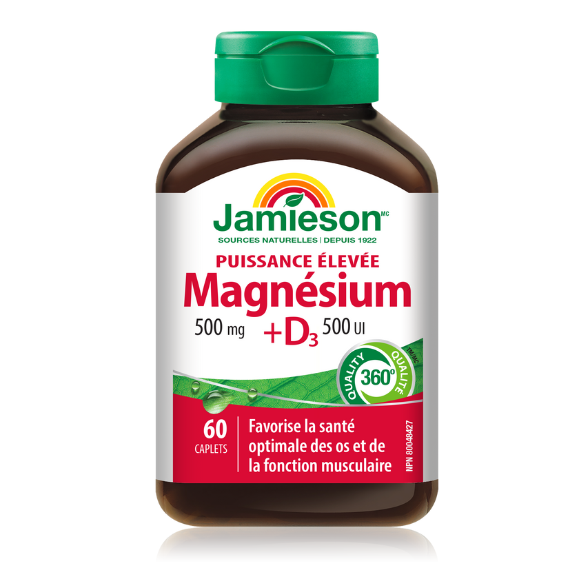 Jamieson Magnesium & Vitamin D3 60 caplets