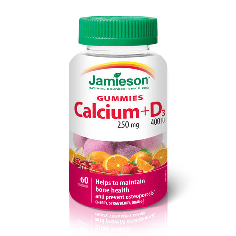 Jamieson 钙+维生素D3软糖,60粒