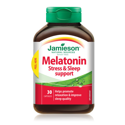 Jamieson Melatonin Stress & Sleep Support 30 Capsules