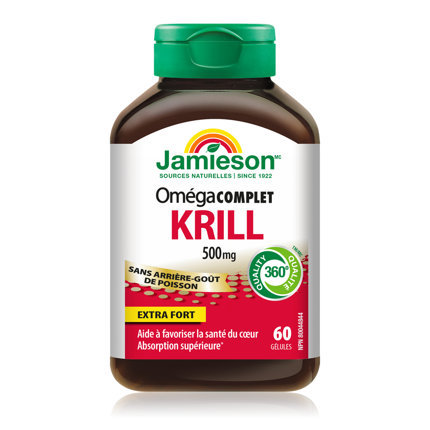 Jamieson 健美生 虾青素-磷虾油, 500毫克, 60粒软胶囊