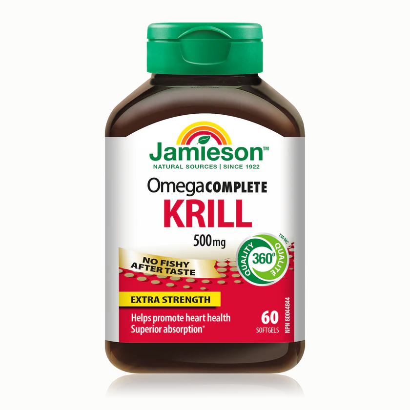 Jamieson 健美生 虾青素-磷虾油, 500毫克, 60粒软胶囊