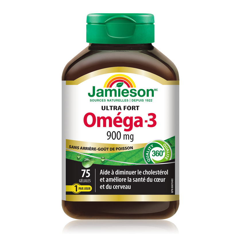 Jamieson Omega-3 Ultra Strength, 900mg, 75 Softgels