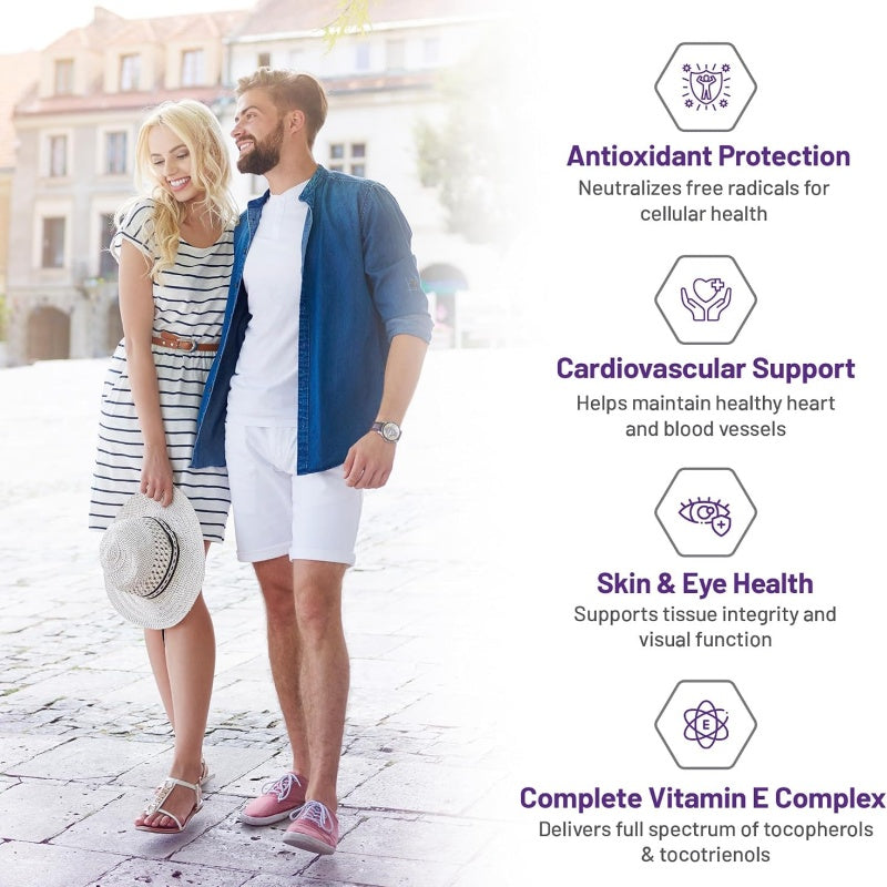 AOR Total E 60 sofgels - Vitamin E Complex Tocopherols, Tocotrienols & COQ10
