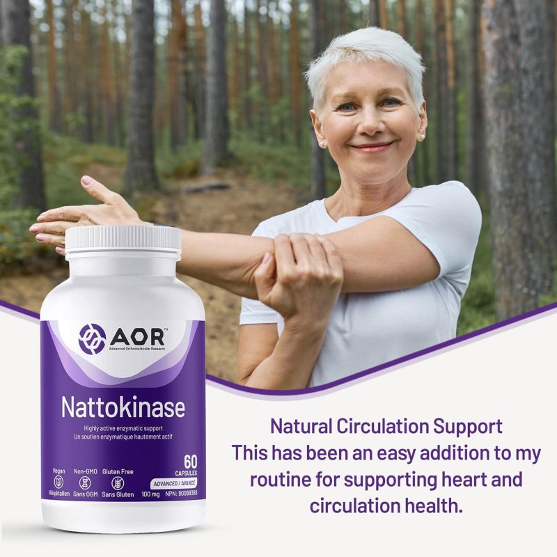 AOR Nattokinase 100mg, 60 vcaps